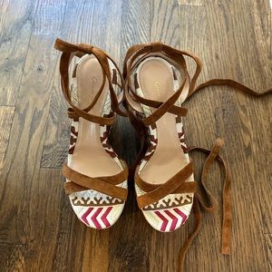 Gianvito Rossi Platform Wedges size 36.5 used with dustbag.